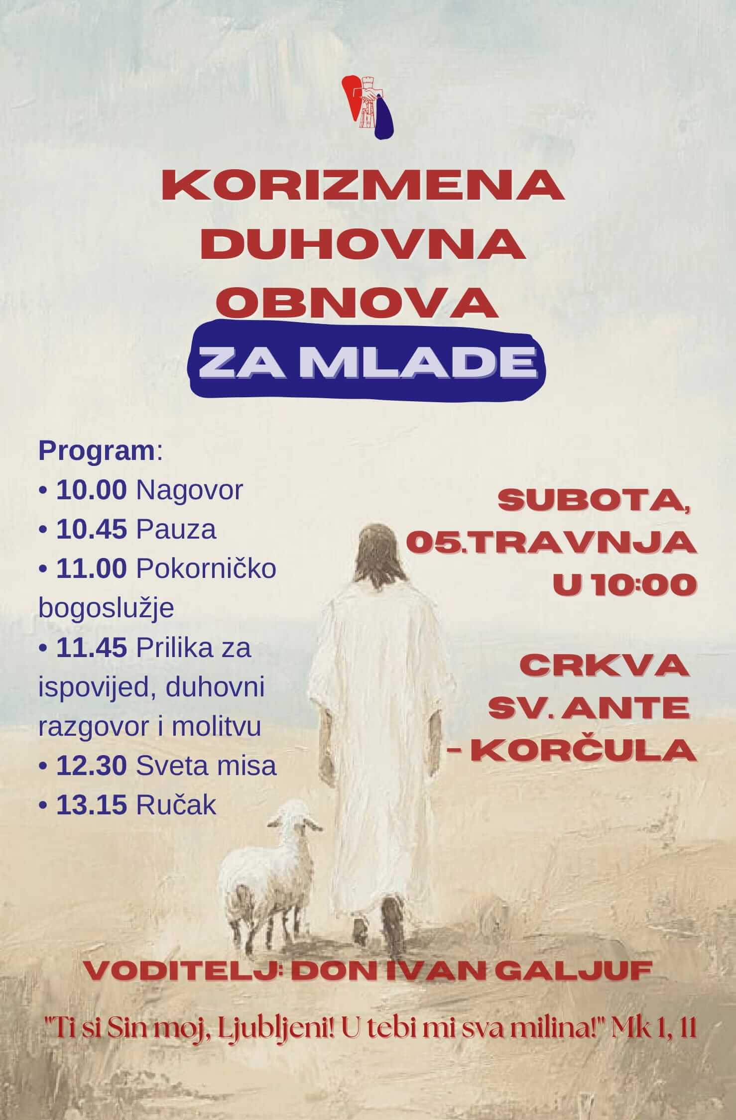 program korizmena najava korcula